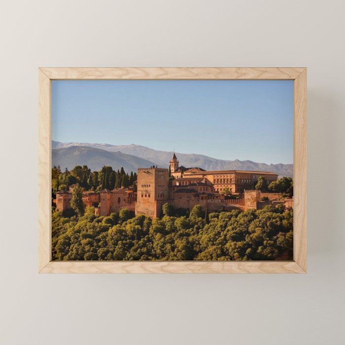 The Alhambra From Afar Mini Art Print Gallery Image 1