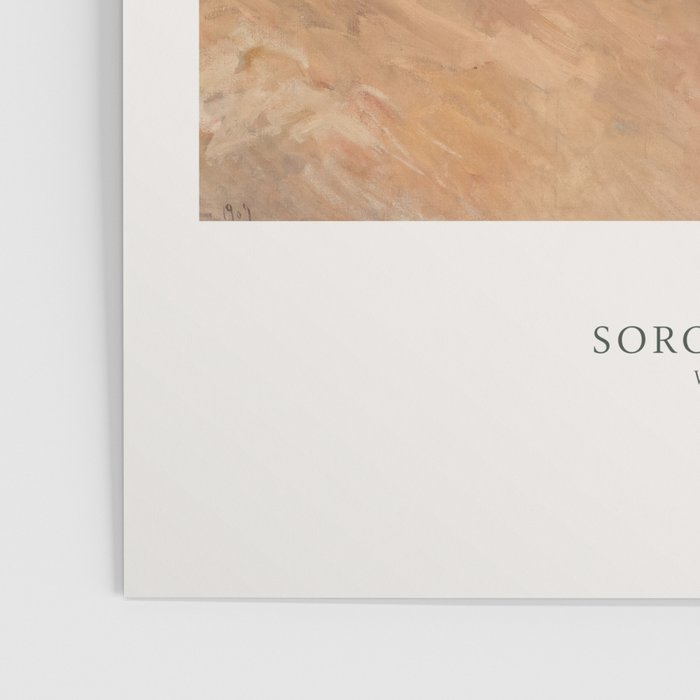 Walk on the Beach Joaquin Sorolla Impressionist Coastal Plein Air Seaside Painting Vintage Design Poster Gallery Image 3