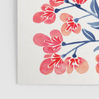 Cherry Blossoms - Melon & Navy Palette Poster Gallery Image 3