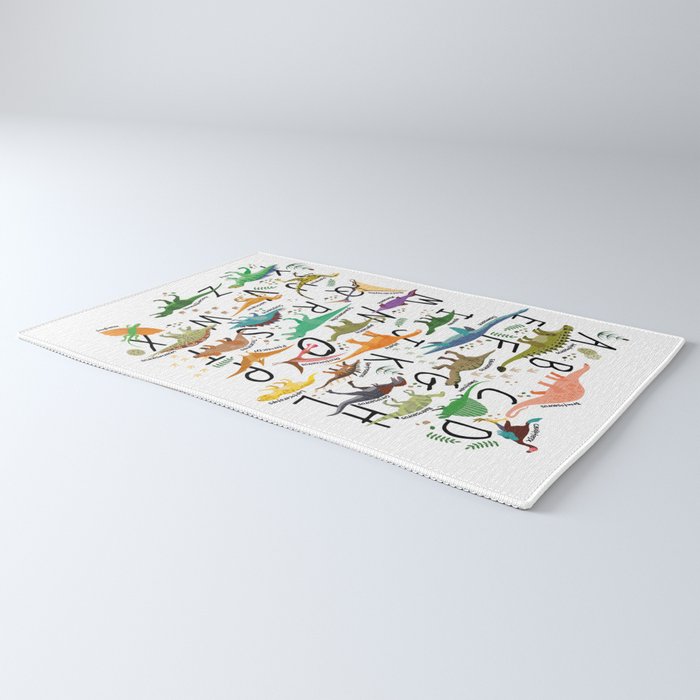 Colorful dinosaur alphabet Rug Gallery Image 3
