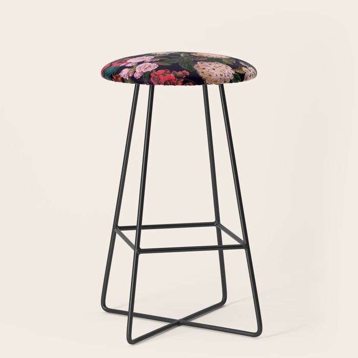 Brightly Glowing Flowers II Stool Gallery Image 1