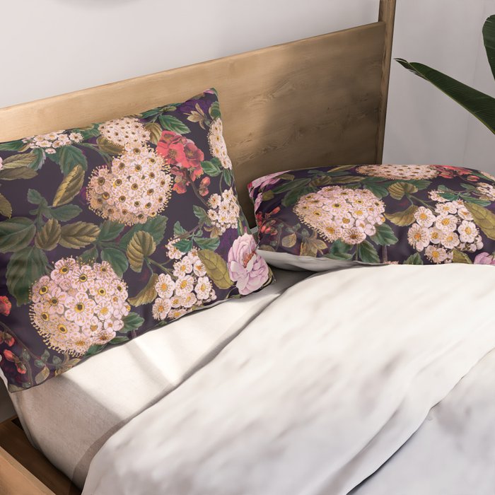 Brightly Glowing Flowers II Pillow Sham Gallery Image 2