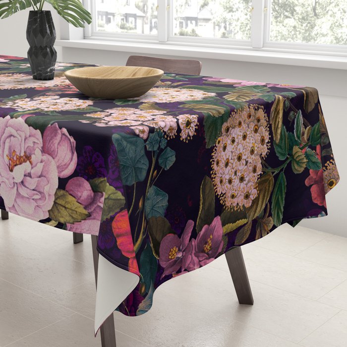 Brightly Glowing Flowers II Tablecloth Gallery Image 3