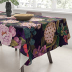 Brightly Glowing Flowers II Tablecloth Gallery Image 3