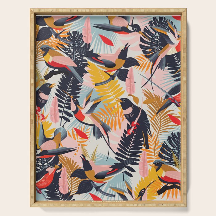 Paradise Birds II. Serving Tray Gallery Image 1