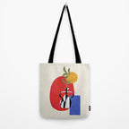 Primary Sun Tribal Vase Tote Bag Gallery Image 2