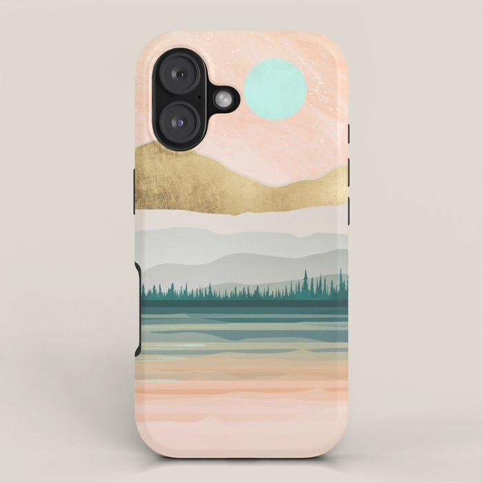 Spring Forest Lake iPhone Case Gallery Image 1