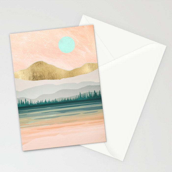 Spring Forest Lake Stationery Card Gallery Image 2