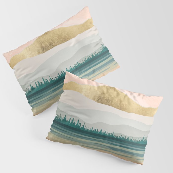 Spring Forest Lake Pillow Sham Gallery Image 1