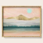 Spring Forest Lake Serving Tray Gallery Image 1