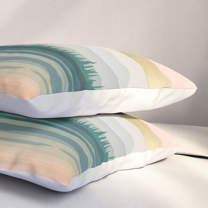 Spring Forest Lake Pillow Sham Gallery Image 3
