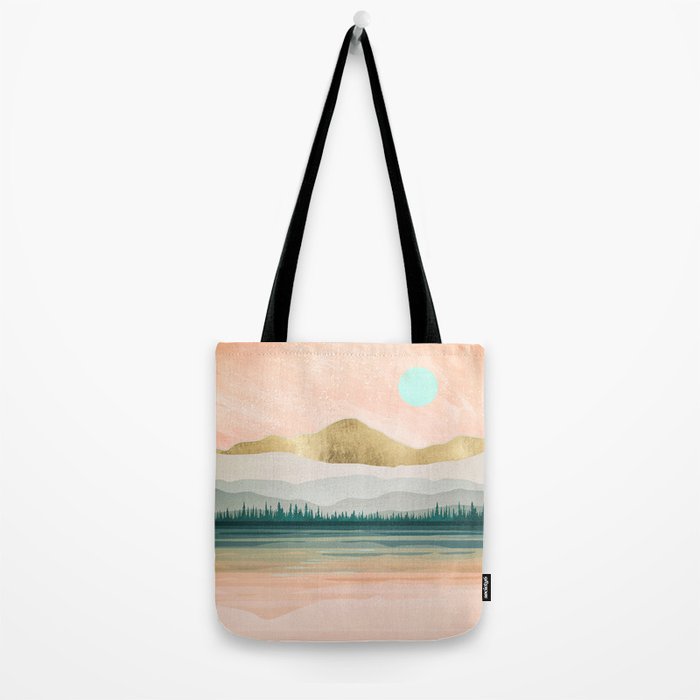 Spring Forest Lake Tote Bag Gallery Image 2
