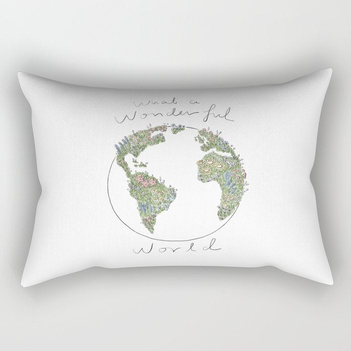 What a Wonderful World Rectangular Pillow Gallery Image 2