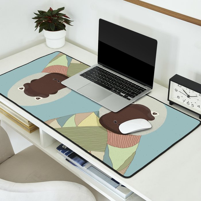 Whimsical Platypus II Desk Mat Gallery Image 2
