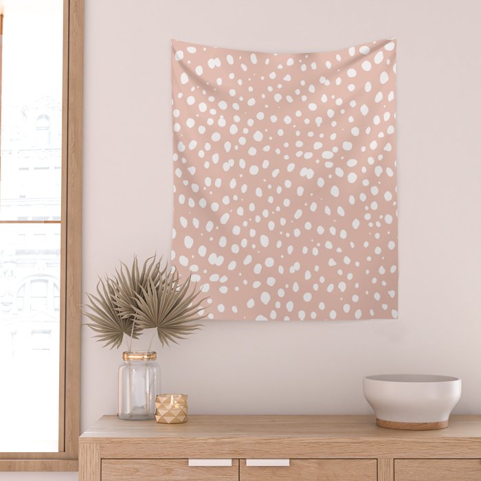 LEOPARD PINK Wall Tapestry Gallery Image 2