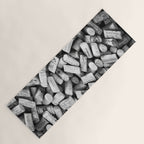 Something Nostalgic II Twist-off Wine Corks in Black And White #decor #society6 #buyart Yoga Mat Gallery Image 1