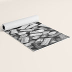 Something Nostalgic II Twist-off Wine Corks in Black And White #decor #society6 #buyart Yoga Mat Gallery Image 2
