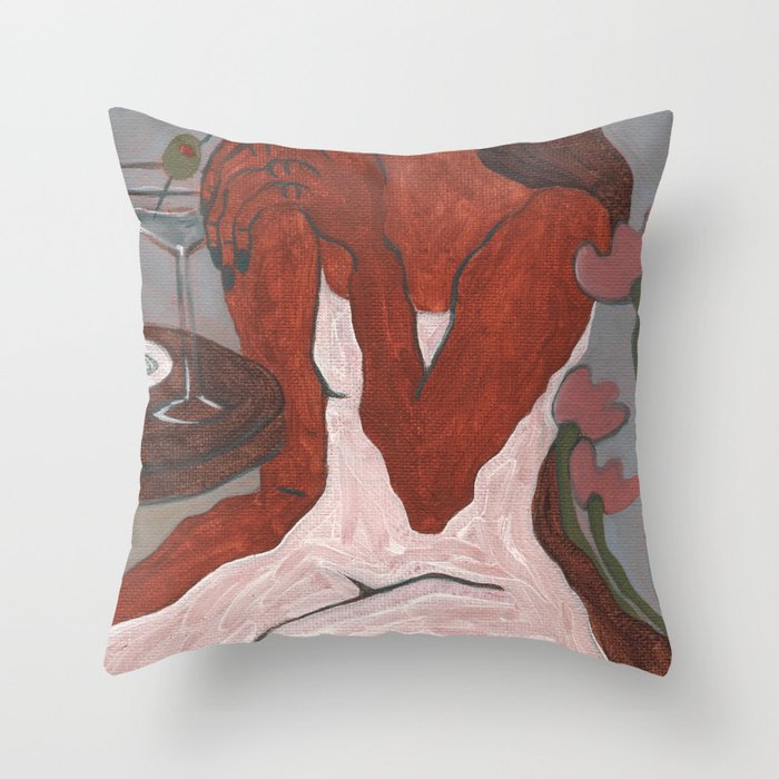 Extra Olives Throw Pillow Gallery Image 1