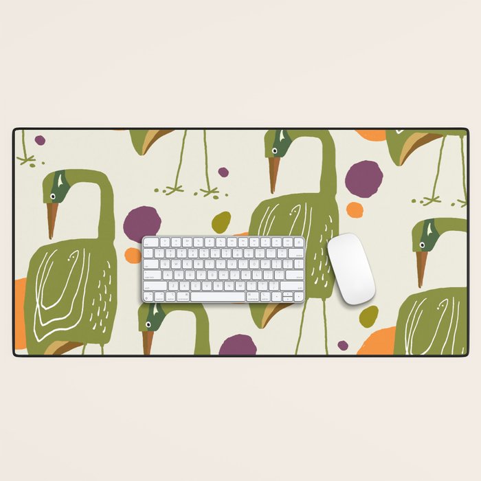 Quirky Brolga Desk Mat Gallery Image 1