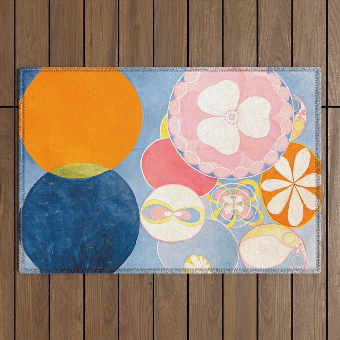 Hilma af Klint "The Ten Largest, No. 02, Childhood, Group IV" Outdoor Rug Gallery Image 1