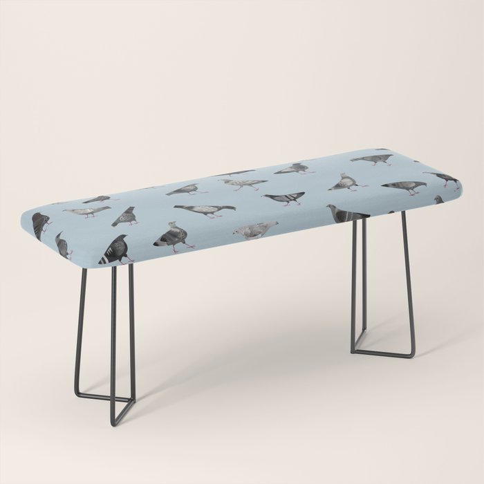 Pigeons Doing Pigeon Things Bench Gallery Image 1
