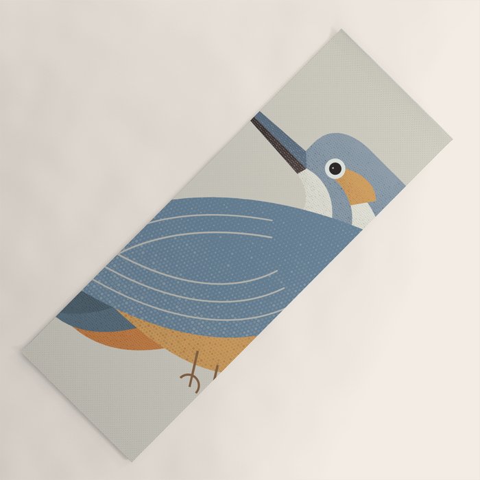 Whimsy Blue-eared Kingfisher Yoga Mat Gallery Image 1