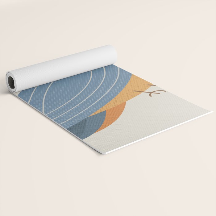 Whimsy Blue-eared Kingfisher Yoga Mat Gallery Image 2