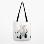 Panda Nyanco - Panda kitty - Tote Bag Gallery Image 2