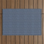 Small Navy Arrowheads Outdoor Rug Gallery Image 1