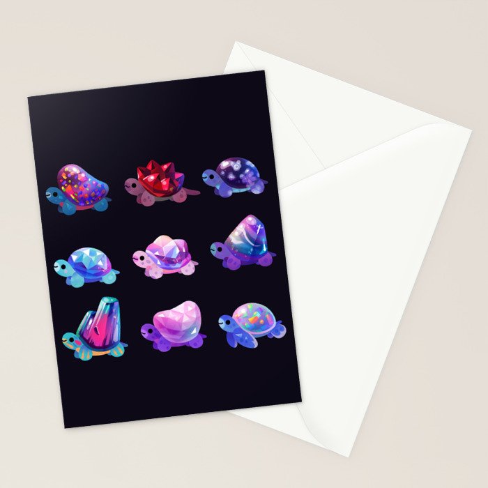 Jewel turtle Stationery Card Gallery Image 2