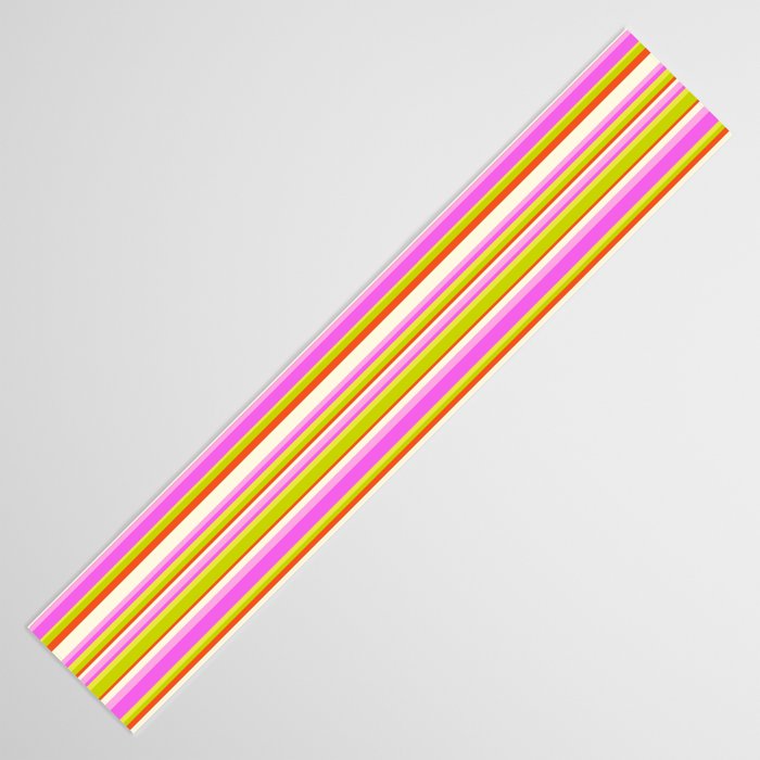 Classic Stripes XVIII - Y2K Pink and Green Table Runner Gallery Image 3