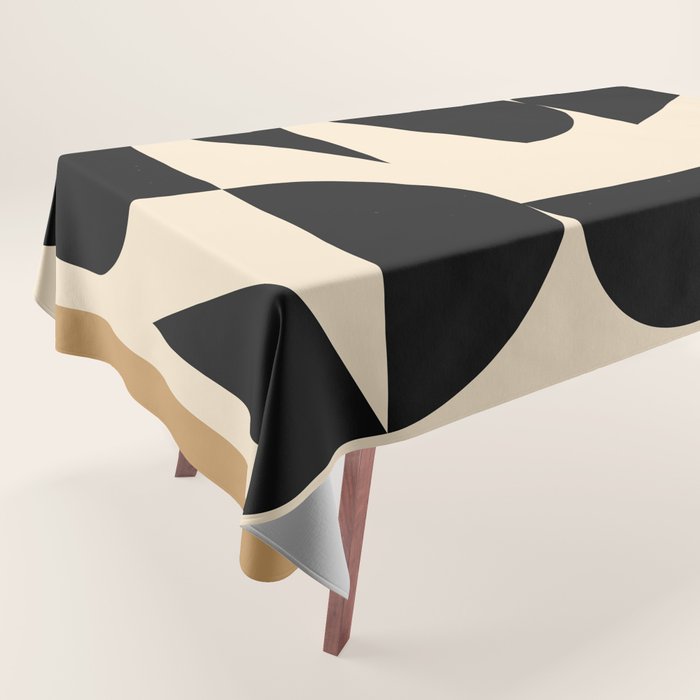 Modern Geometric Shapes 47 Tablecloth