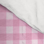 Gingham Plaid Pattern - Pastel Pink Comforter Gallery Image 4
