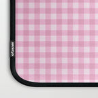Gingham Plaid Pattern - Pastel Pink Laptop Sleeve Gallery Image 3