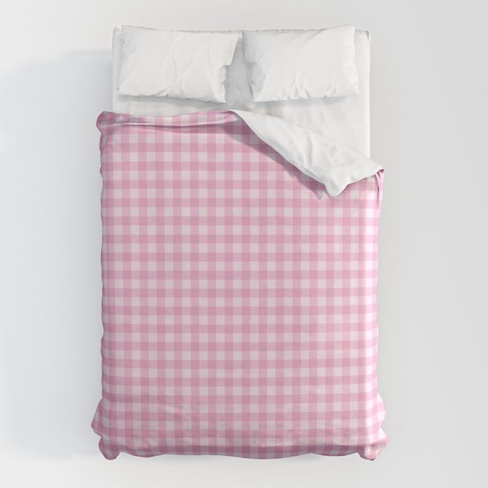 Gingham Plaid Pattern - Pastel Pink Duvet Cover Gallery Image 6
