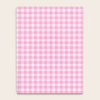 Gingham Plaid Pattern - Pastel Pink Notebook Gallery Image 4
