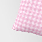 Gingham Plaid Pattern - Pastel Pink Pillow Sham Gallery Image 4