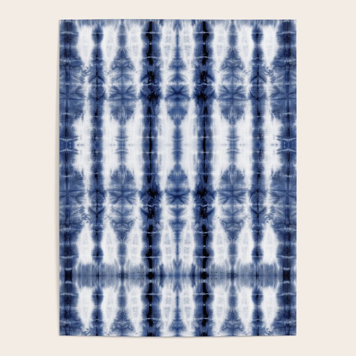 Tiki Shibori Blue Poster Gallery Image 1