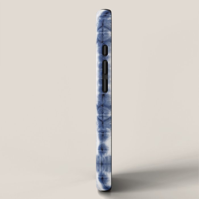 Tiki Shibori Blue iPhone Case Gallery Image 2