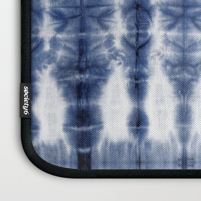 Tiki Shibori Blue Laptop Sleeve Gallery Image 3