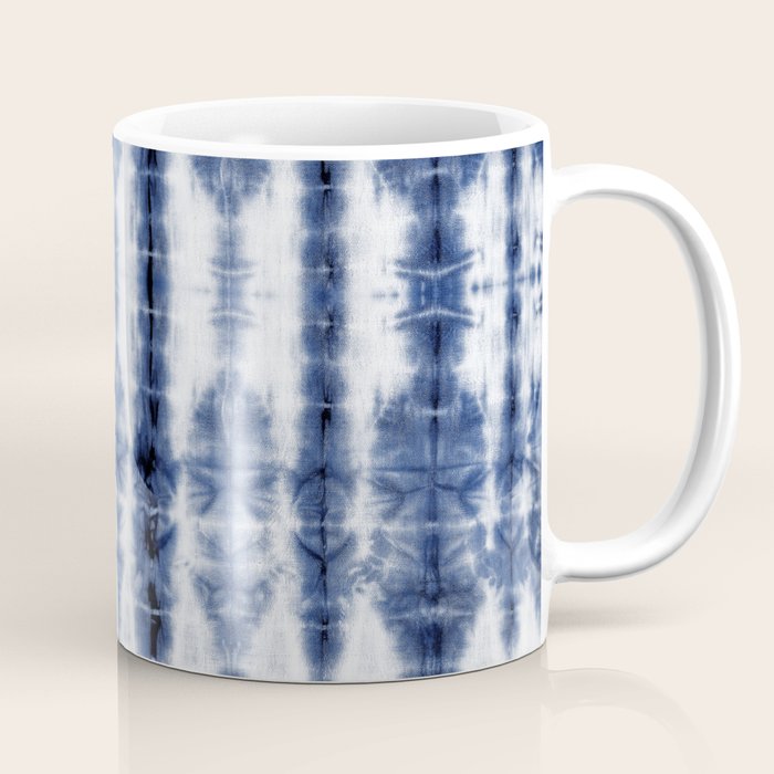 Tiki Shibori Blue Coffee Mug Gallery Image 1
