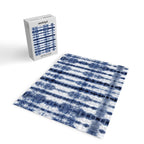 Tiki Shibori Blue Jigsaw Puzzle Gallery Image 2