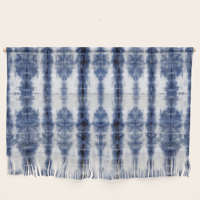 Tiki Shibori Blue Wall Hanging Gallery Image 2