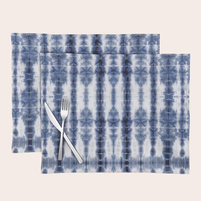 Tiki Shibori Blue Placemat Gallery Image 1