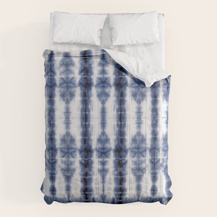 Tiki Shibori Blue Comforter Gallery Image 6