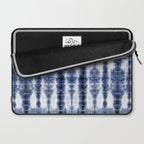 Tiki Shibori Blue Laptop Sleeve Gallery Image 2