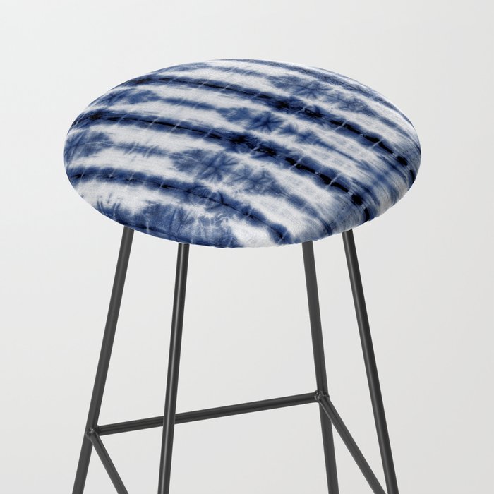 Tiki Shibori Blue Stool Gallery Image 2