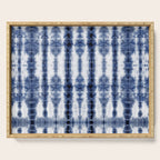 Tiki Shibori Blue Serving Tray Gallery Image 1