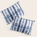 Tiki Shibori Blue Pillow Sham Gallery Image 3