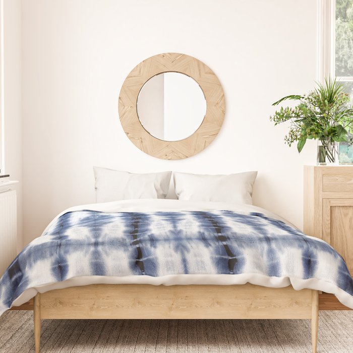 Tiki Shibori Blue Duvet Cover Gallery Image 3